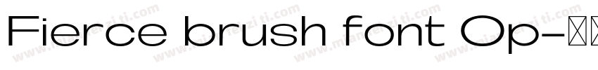 Fierce brush font Op字体转换